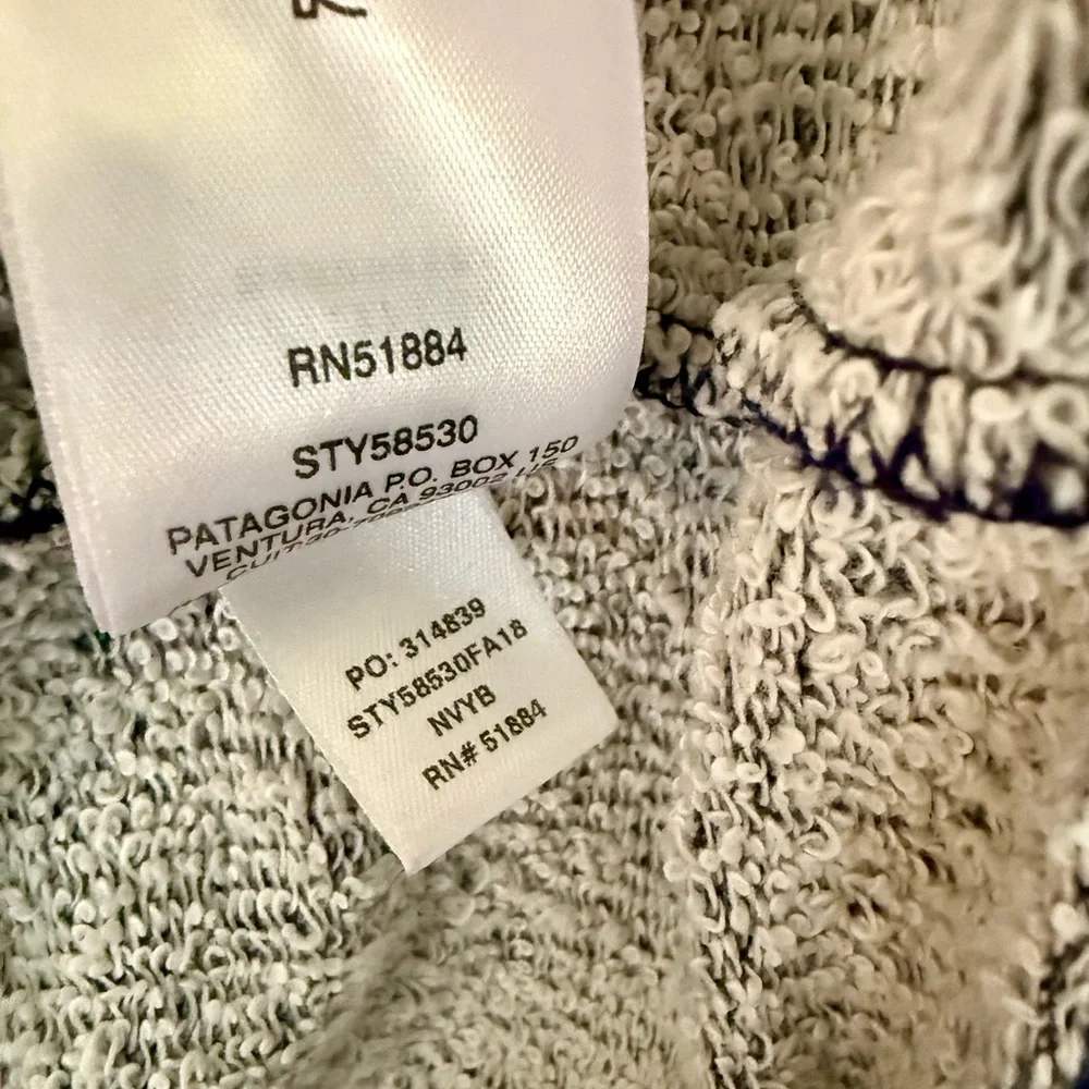 Patagonia Organic Cotton Women’s Navy Blue Long Sleeve Dress Worn Wear Cozy - Picture 5 of 6